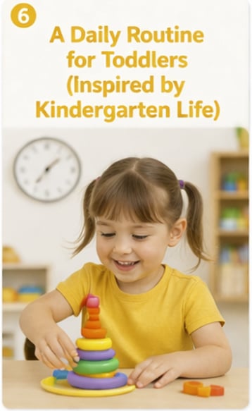 A Daily Routine for Toddlers (Inspired by Kindergarten Life)